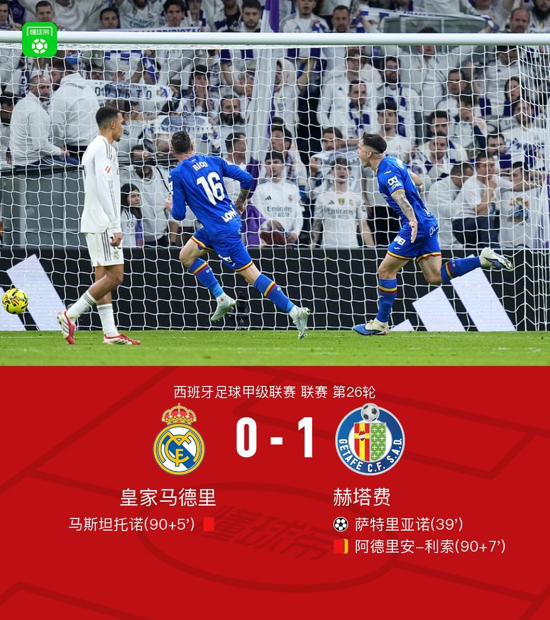 星空体育官网入口-剑南春|皇马0-1赫塔费,萨特里亚诺凌空斩,维尼修斯失单刀